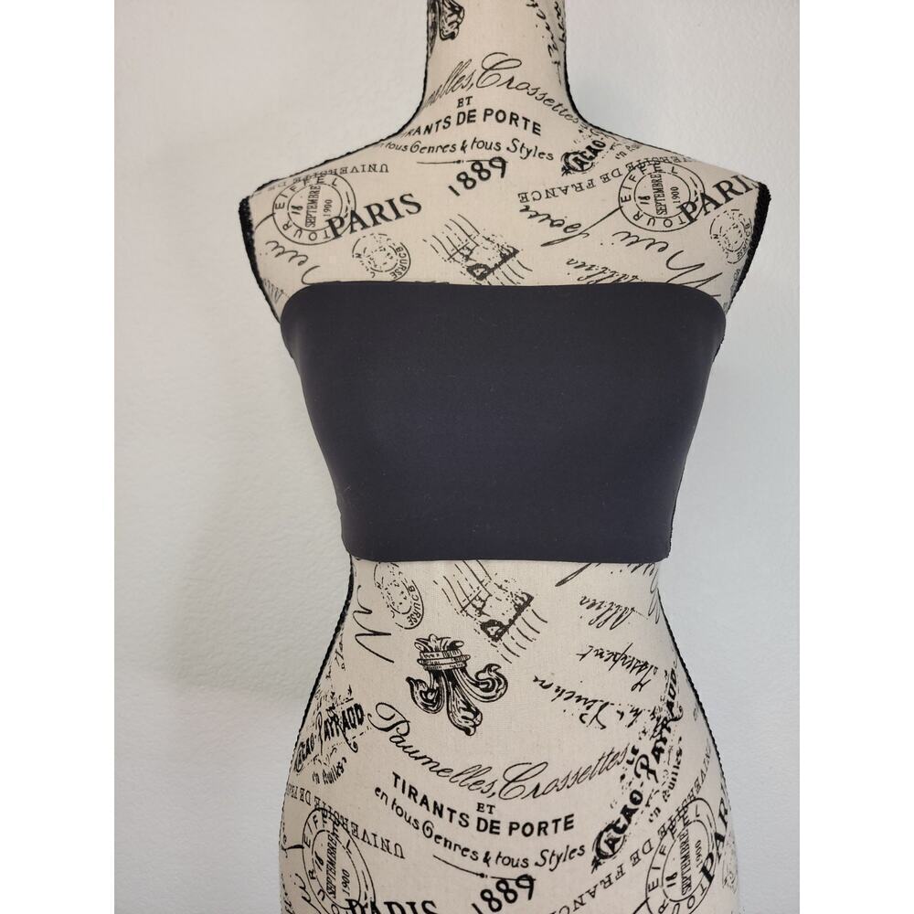 SKIMS Bandeau Bra Sz Small Charcoal Gray